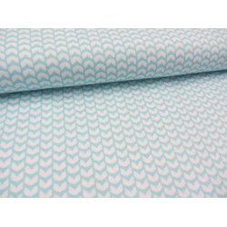 Baumwolle Mini Fin Lila Lotta - hellblau